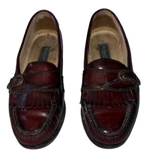 🌹G.H. Bass Buckle Leather Loafers